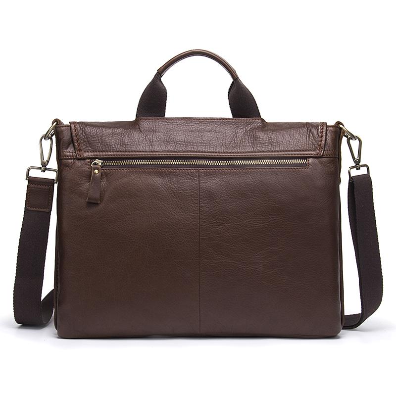 Mallette en cuir véritable pour homme