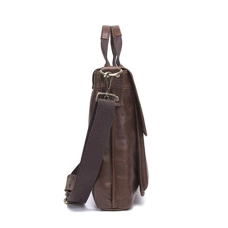 Mallette en cuir véritable pour homme