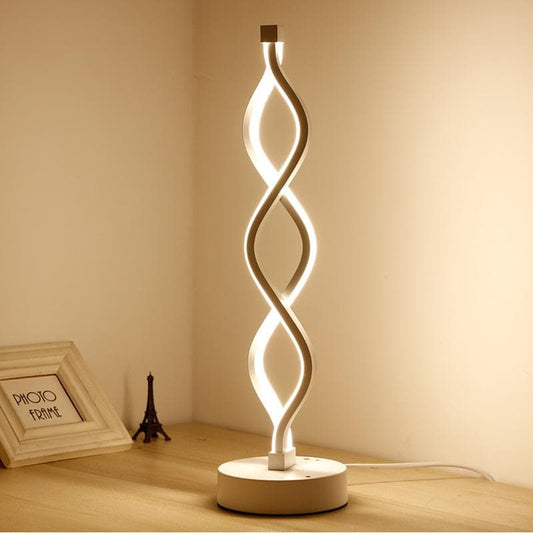 Lampe de table spirale moderne