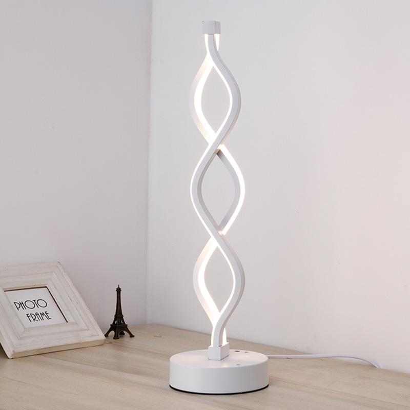 Lampe de table spirale moderne