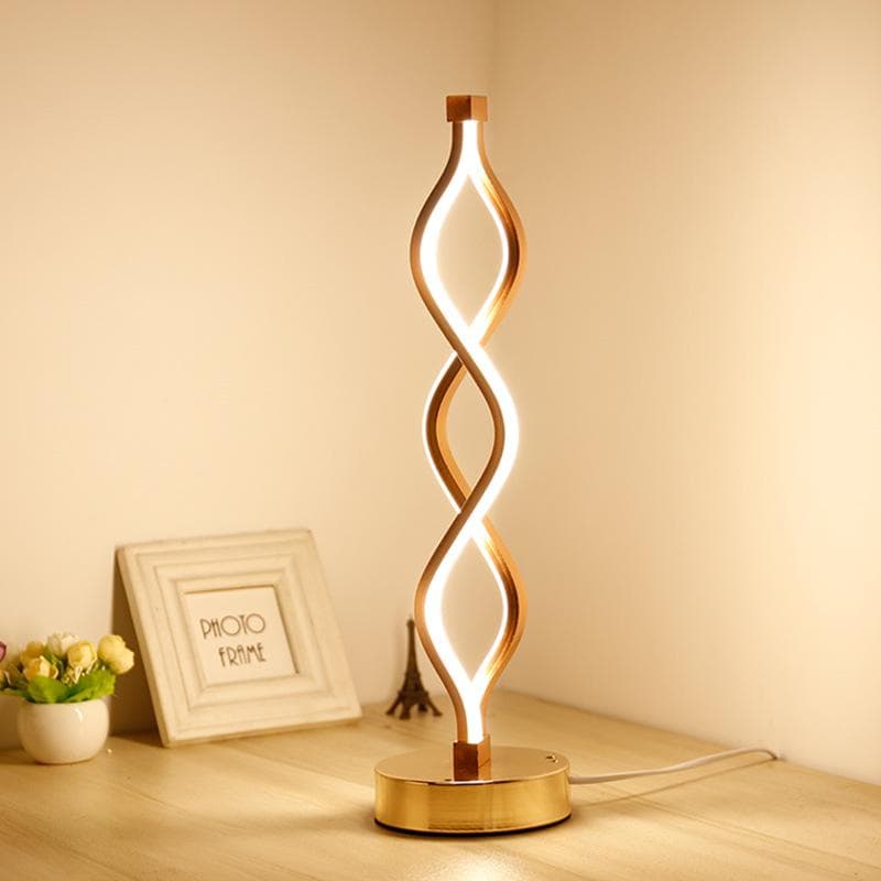 Lampe de table spirale moderne