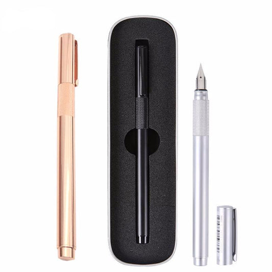 Stylo plume minimaliste en métal