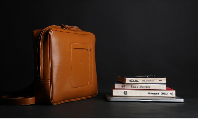 Leather Transformable Laptop Shoulder Bag