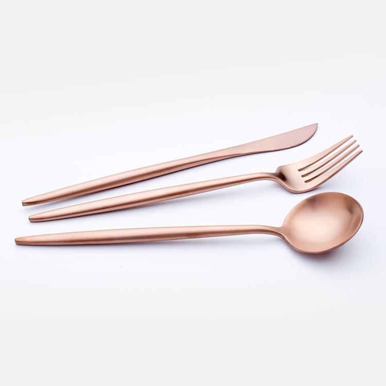 Modern Rose Gold Cutlery Set (Sold by Piece)