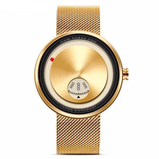 Montre minimaliste à cadran en acier