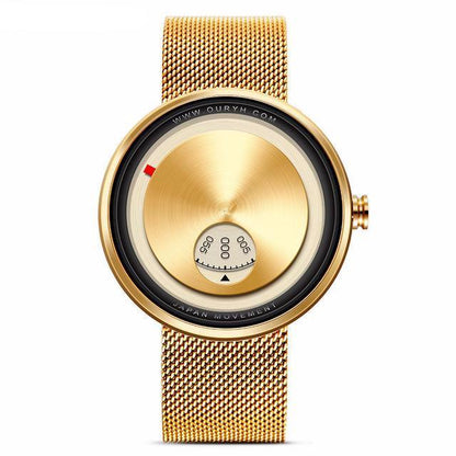Montre minimaliste à cadran en acier