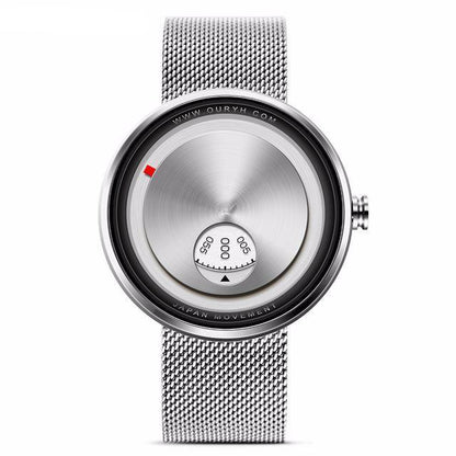Montre minimaliste à cadran en acier