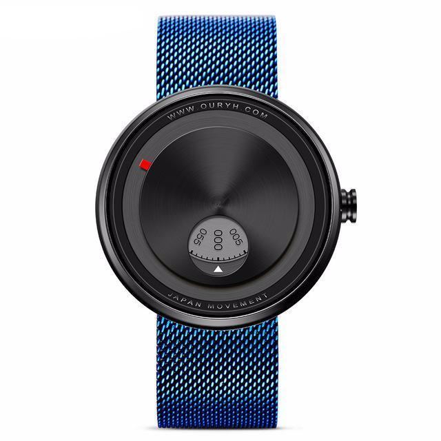 Montre minimaliste à cadran en acier