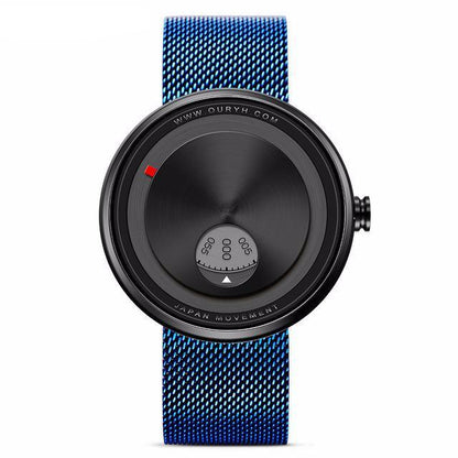 Montre minimaliste à cadran en acier