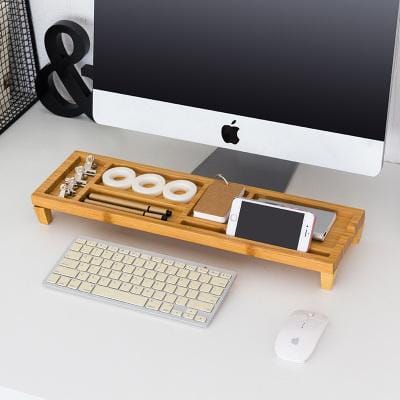 Organiseur de bureau en bambou