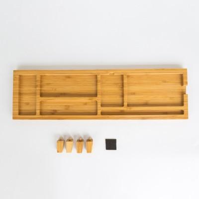 Organiseur de bureau en bambou