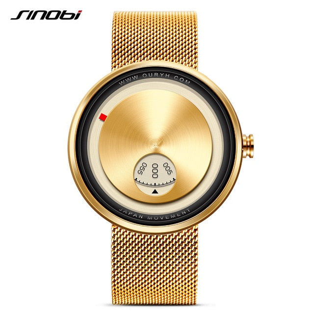 Montre minimaliste à cadran en acier