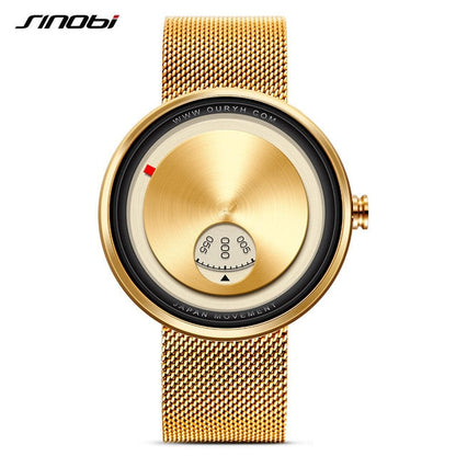 Montre minimaliste à cadran en acier