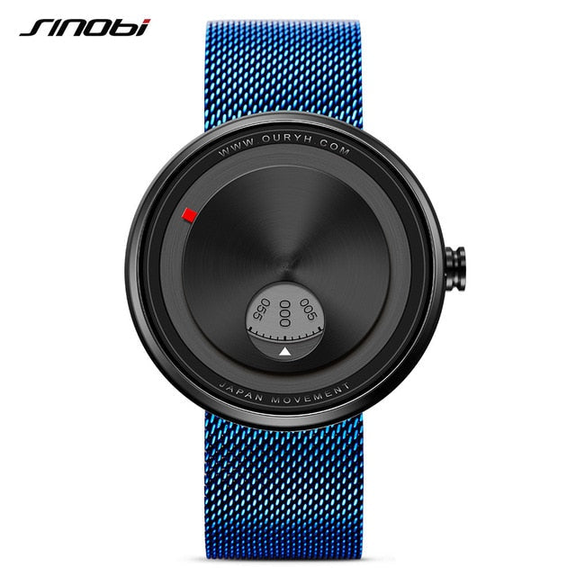 Montre minimaliste à cadran en acier