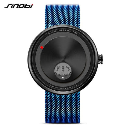 Montre minimaliste à cadran en acier