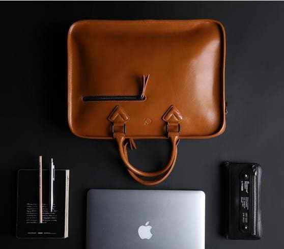 Leather Laptop Messenger Bag