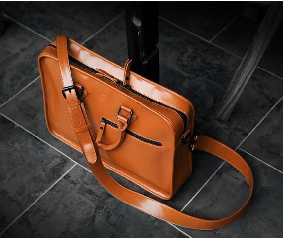 Leather Laptop Messenger Bag