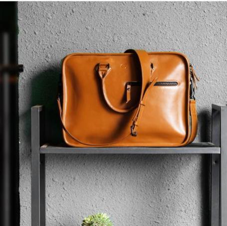 Leather Laptop Messenger Bag