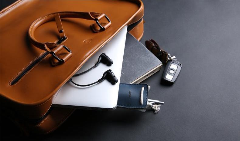 Leather Laptop Messenger Bag