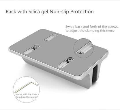 Support vertical pour ordinateur portable en aluminium à épaisseur réglable
