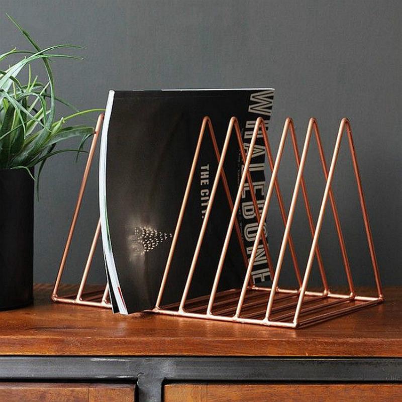 Metal Book And Magazine Rack