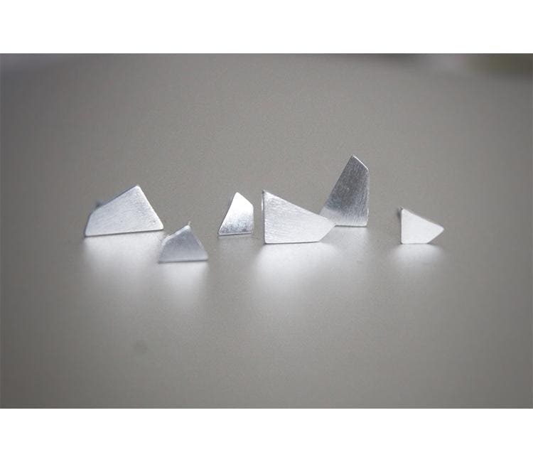 Abstract Polygon Stud Earrings