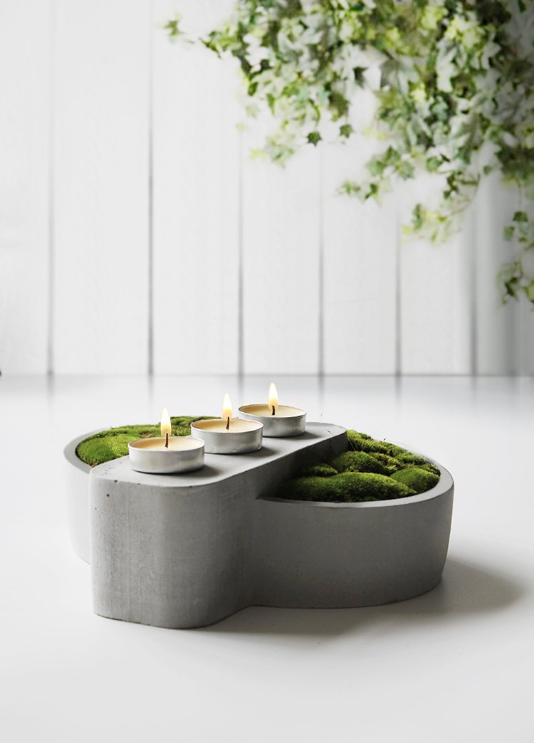 Japanese Desktop Cement Plant Vases and Organizers