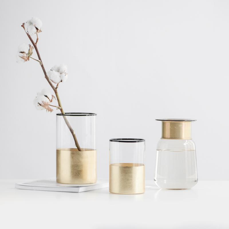 Decorative glass flower vases