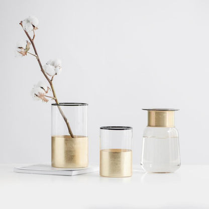 Decorative glass flower vases