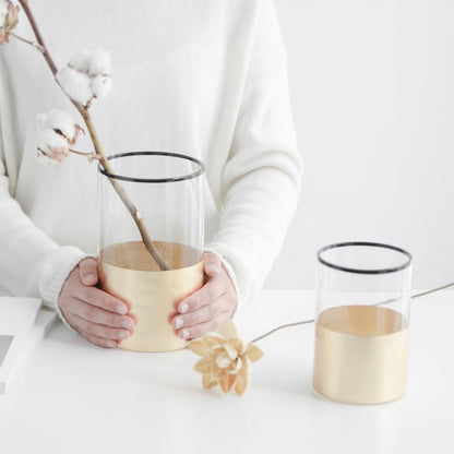Decorative glass flower vases