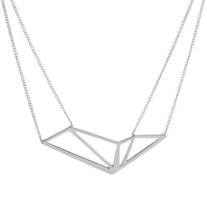 Grand pendentif polygone abstrait