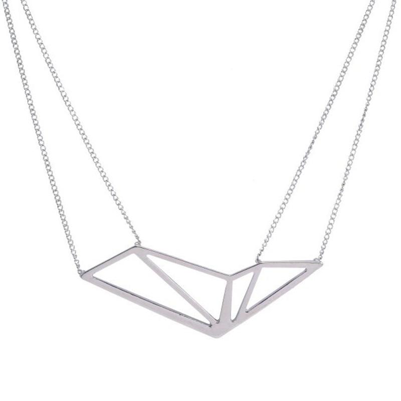 Large Abstract Polygon Pendant