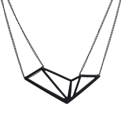 Grand pendentif polygone abstrait