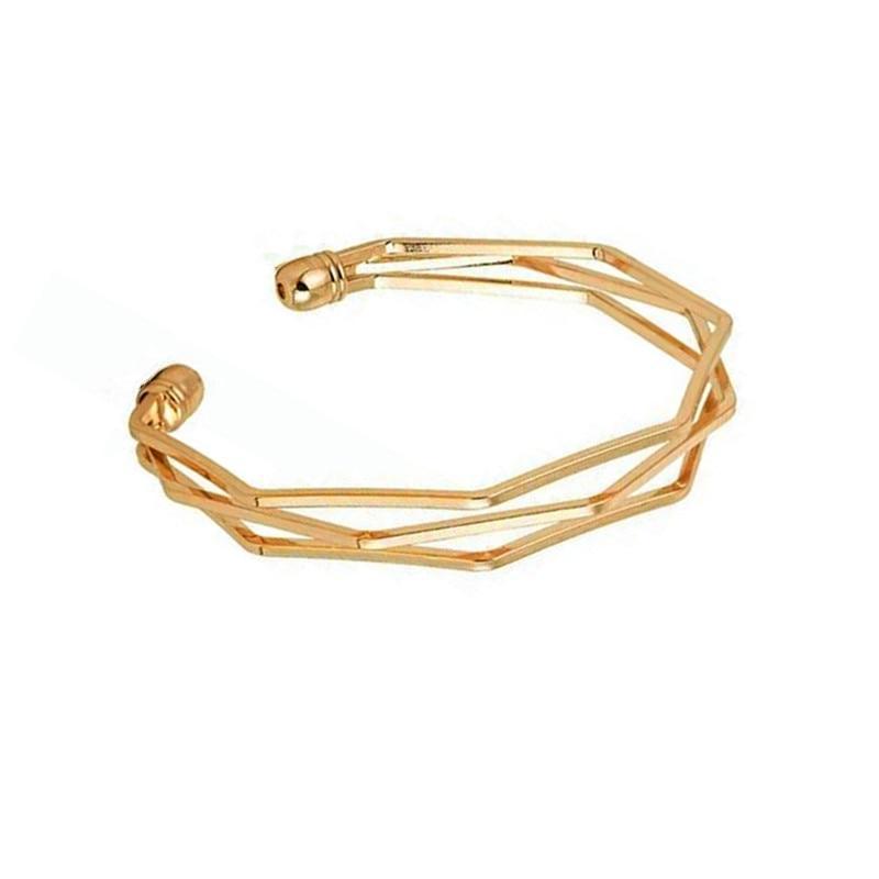 Copper Polygon Bracelet