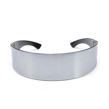 Lunettes de soleil futuristes ultra minimalistes