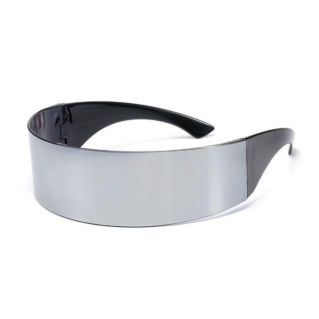 Lunettes de soleil futuristes ultra minimalistes