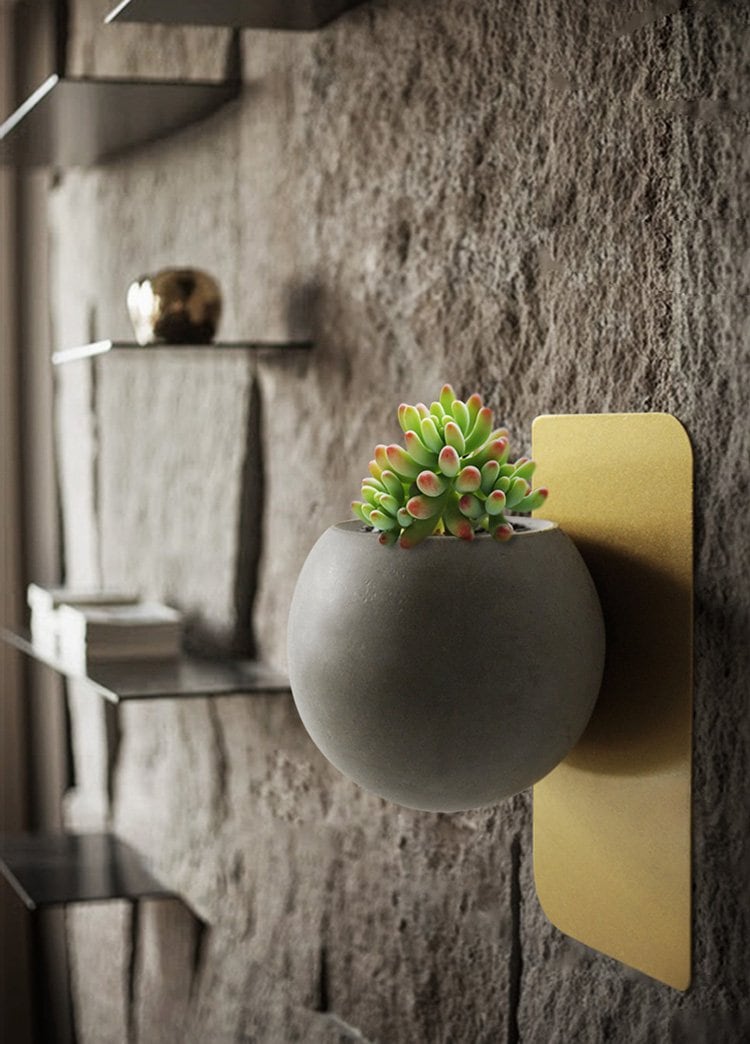 Handmade Hanging Cement Vase