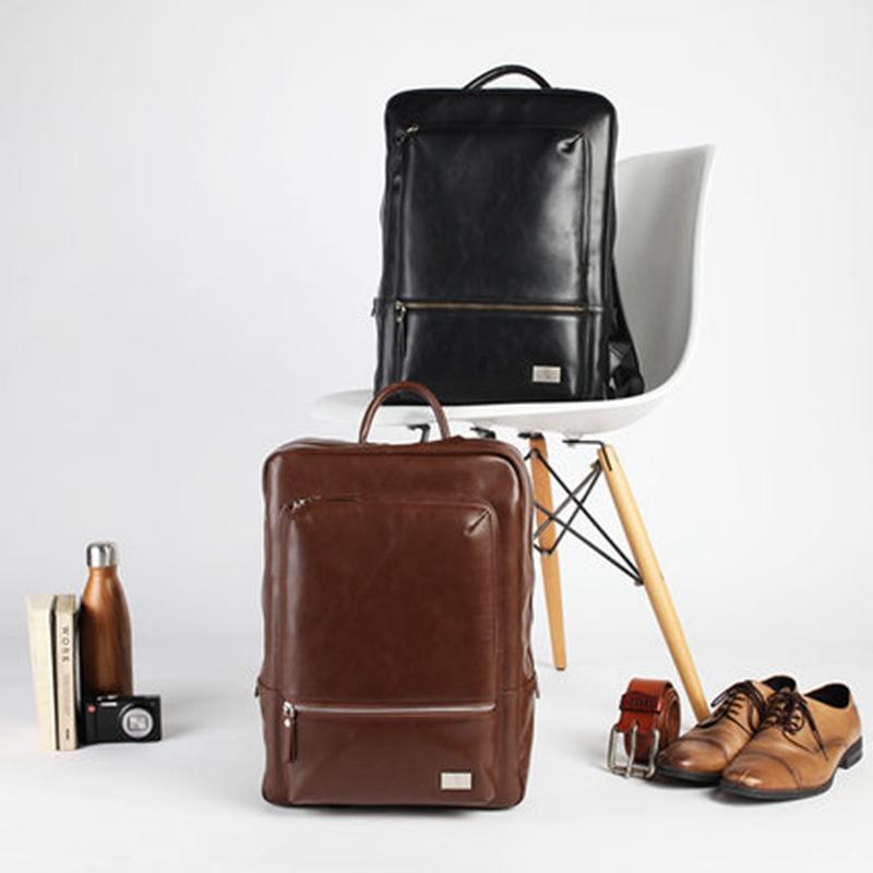 Leather Travel Rucksack and Laptop Bag