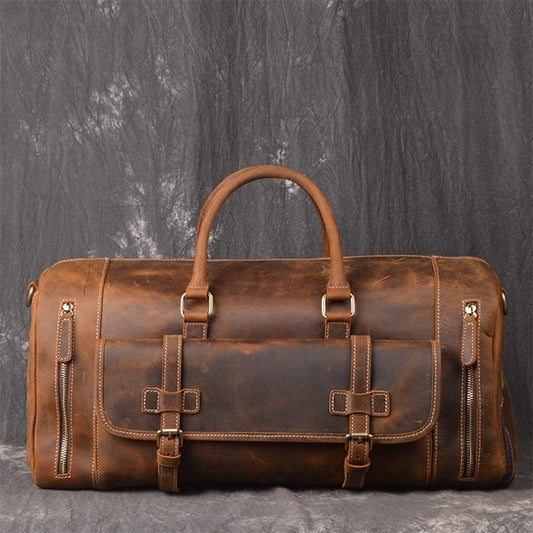 Sac de voyage en cuir vintage