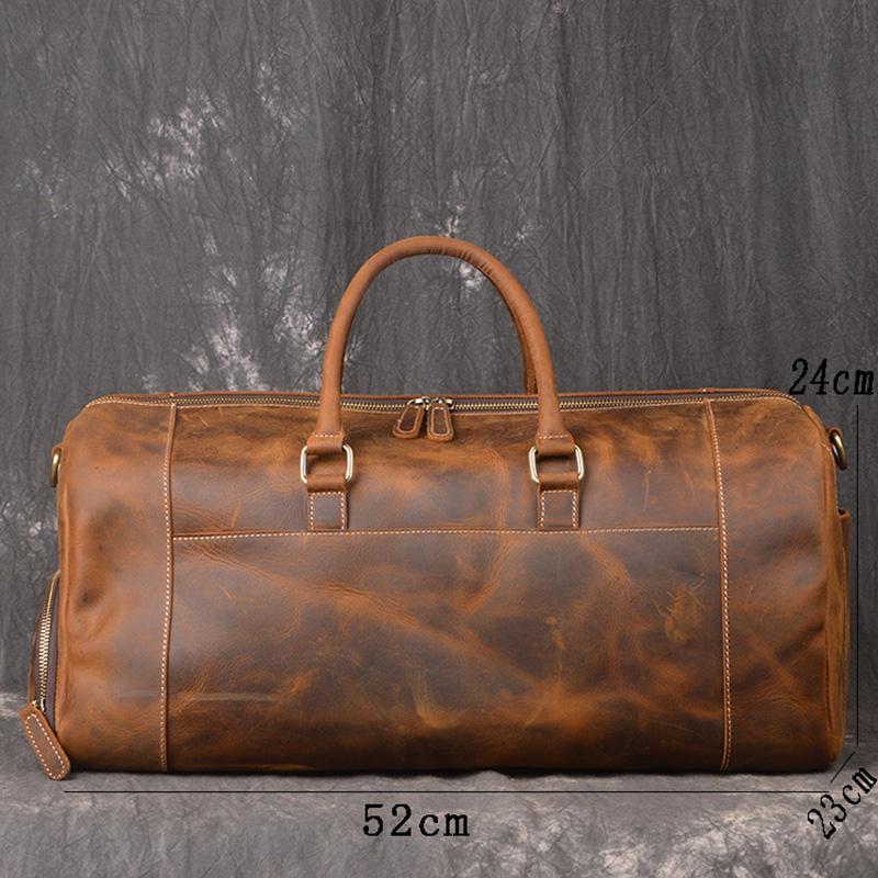 Sac de voyage en cuir vintage