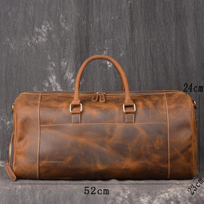 Sac de voyage en cuir vintage