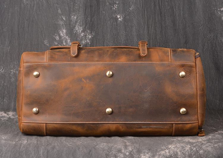 Sac de voyage en cuir vintage