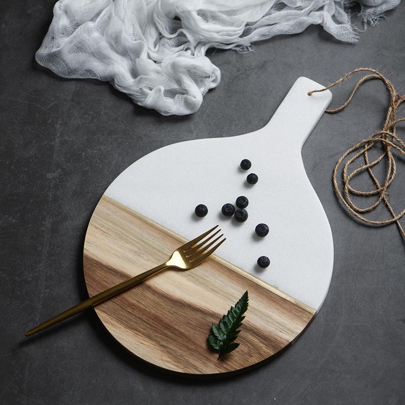 Marble Wooden Plate