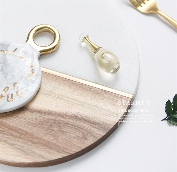 Marble Wooden Plate