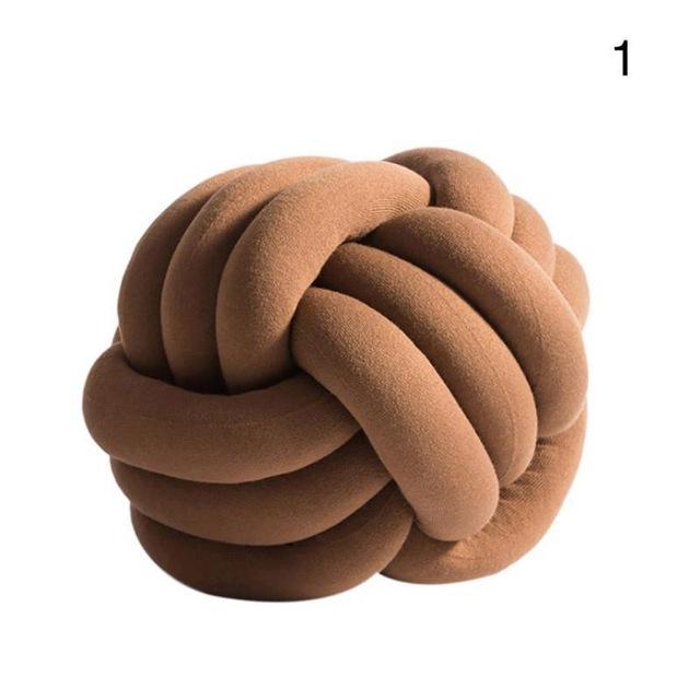 Handmade Knot Ball Pillow