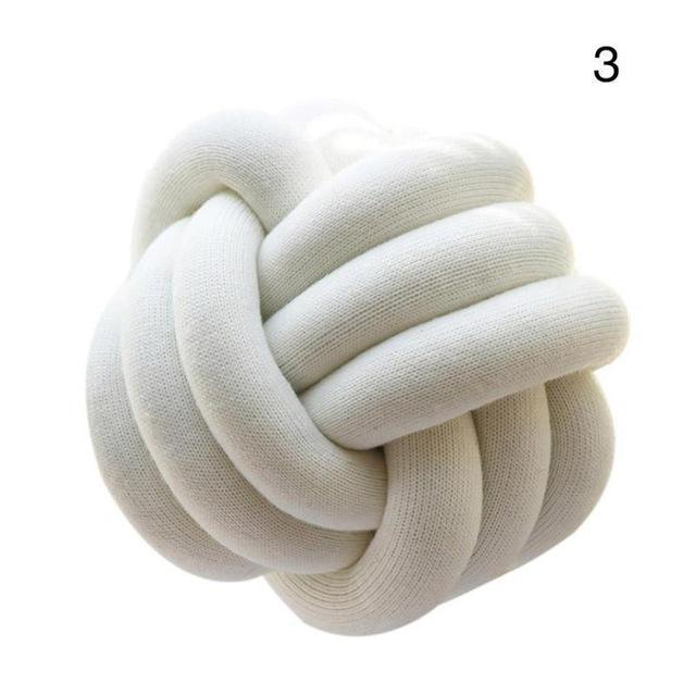 Handmade Knot Ball Pillow