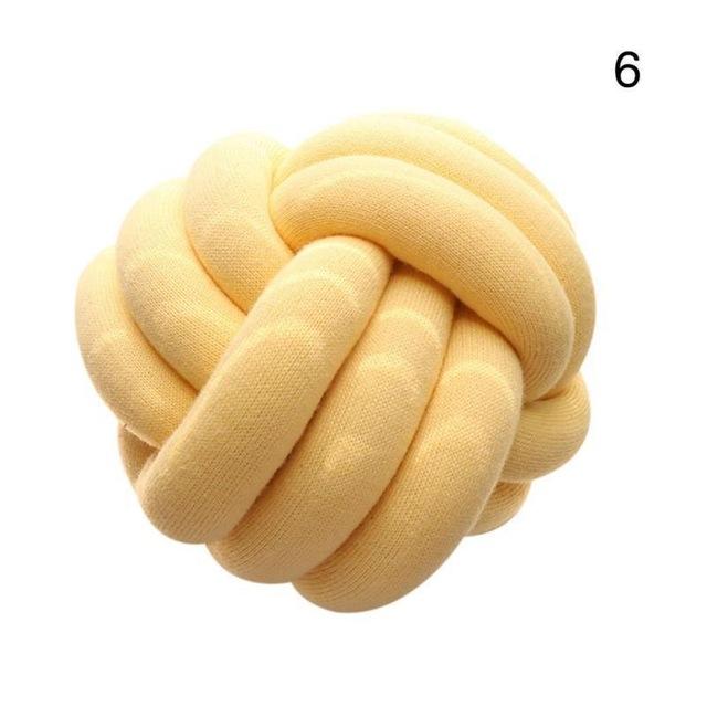 Handmade Knot Ball Pillow