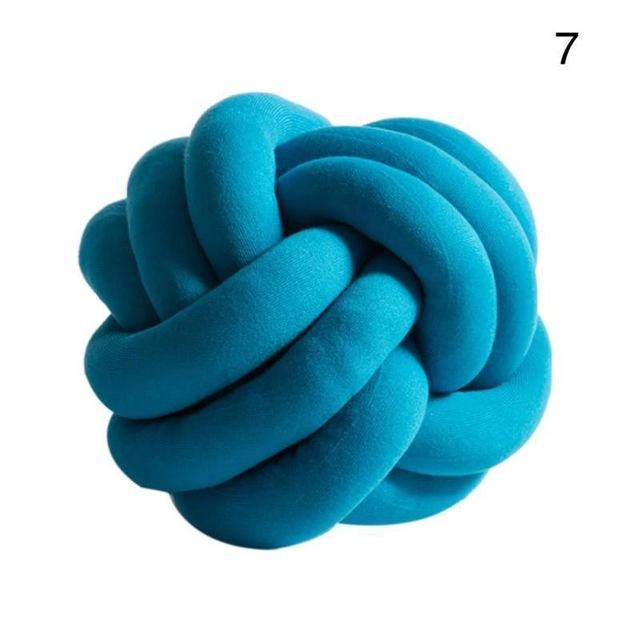 Handmade Knot Ball Pillow