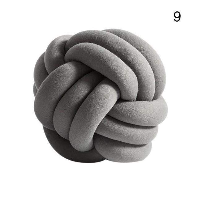 Handmade Knot Ball Pillow