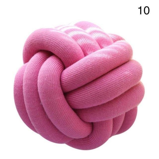 Handmade Knot Ball Pillow